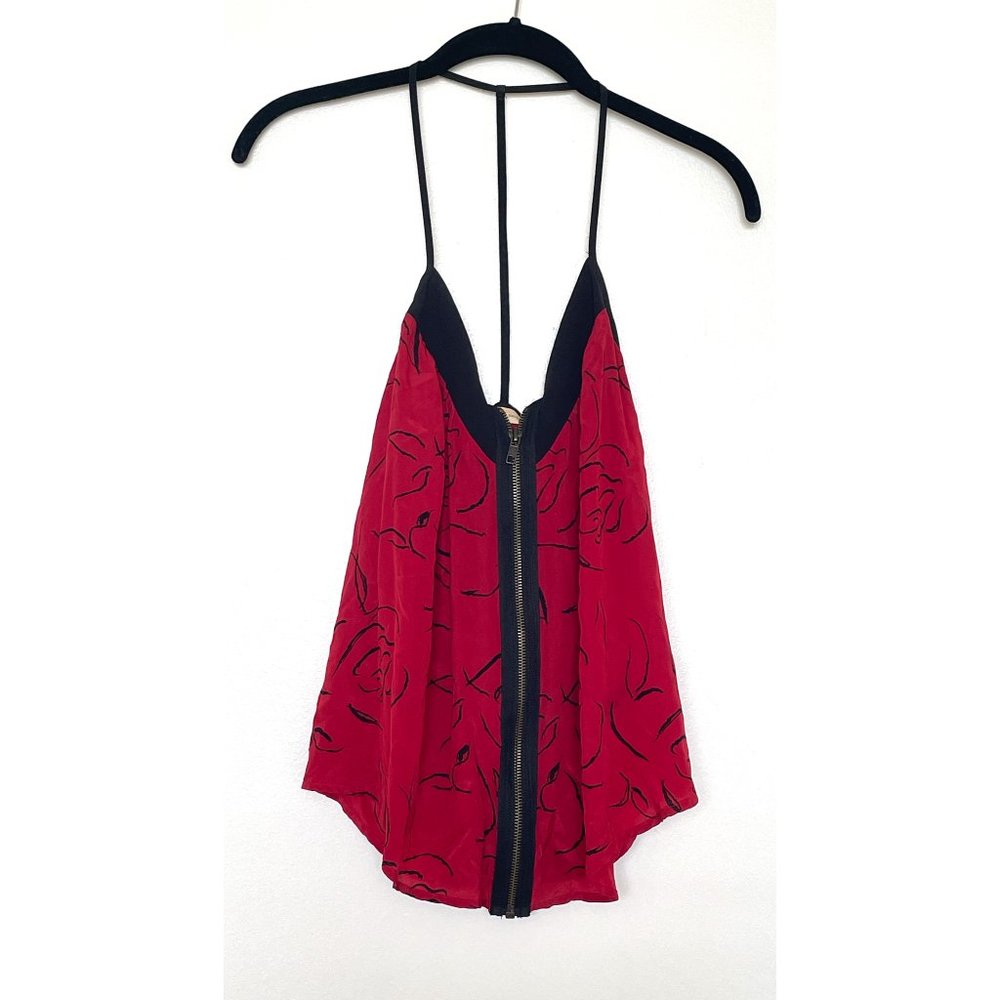 Urban Outfitters Red T shape Tank Top